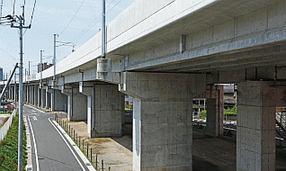 JR熊本高架橋（熊本市）